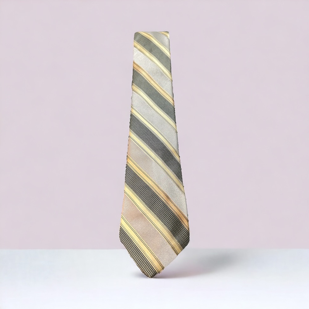 Vintage Mervyn's Men’s Coll Tie Multi Colored Striped Pre-owned